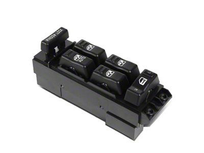 Master Power Window Control Switch; Driver Side (01-02 Sierra 2500 HD Crew Cab)