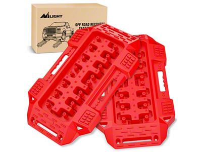 Mini Off-Road Recovery Traction Board Kit; Red