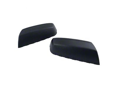 Mirror Caps; Textured Black (15-18 Sierra 2500 HD)