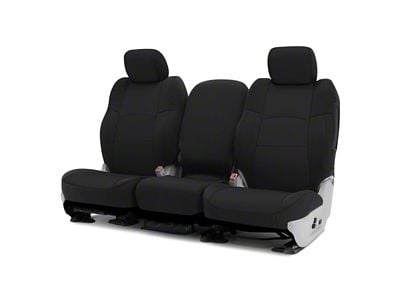 ModaCustom Wetsuit Front Seat Covers; Black (15-19 Sierra 2500 HD w/ Bench Seat, Excluding Denali)