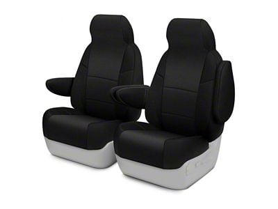 ModaCustom Wetsuit Front Seat Covers; Black (15-19 Sierra 2500 HD Denali w/ Bucket Seats)
