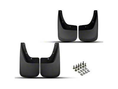 Mud Flap Splash Guards; Front and Rear (15-19 Sierra 2500 HD)