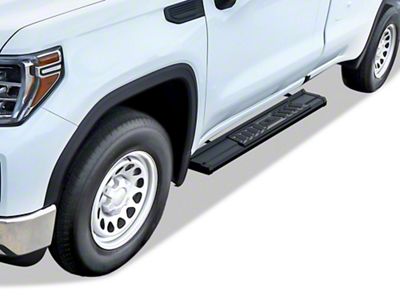 OE Style Running Boards; Black (20-24 Sierra 2500 HD Regular Cab)