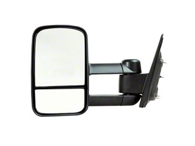 OEM Style Extendable Manual Towing Mirror; Driver Side (14-19 Sierra 2500 HD)