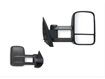 OEM Style Extendable Manual Towing Mirrors; Driver and Passenger Side (07-14 Sierra 2500 HD)