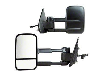 OEM Style Extendable Powered Towing Mirrors; Driver and Passenger Side (15-17 Sierra 2500 HD)