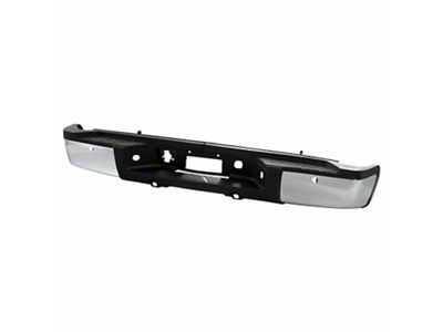 OEM Style Rear Bumper; Pre-Drilled for Backup Sensors; Chrome (07-10 Sierra 2500 HD)