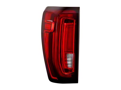 OEM Style Tail Light; Black Housing; Red/Clear Lens; Driver Side (20-23 Sierra 2500 HD w/ Factory LED Tail Lights)