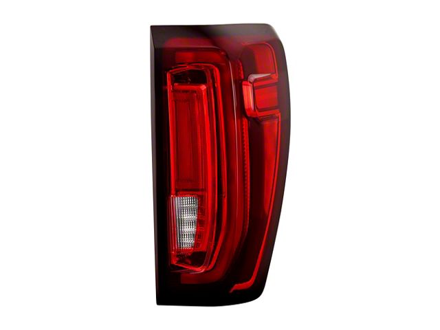 OEM Style Tail Light; Black Housing; Red/Clear Lens; Passenger Side (20-24 Sierra 2500 HD w/ Factory LED Tail Lights)