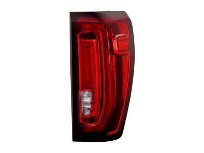 OEM Style Tail Light; Black Housing; Red/Clear Lens; Passenger Side (20-24 Sierra 2500 HD w/ Factory LED Tail Lights)