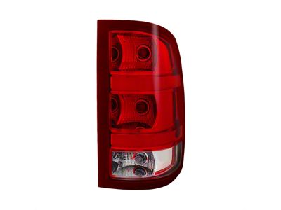 OEM Style Tail Light; Chrome Housing; Red/Clear Lens; Passenger Side (07-14 Sierra 2500 HD SRW)