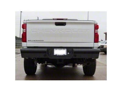 Pipe Force Series Rear Bumper; Black Textured (20-24 Sierra 2500 HD)