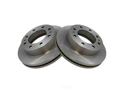 Plain Vented 8-Lug Rotors; Front Pair (07-10 Sierra 2500 HD)