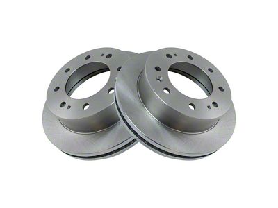 Plain Vented 8-Lug Rotors; Front Pair (11-25 Sierra 2500 HD)