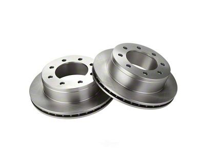 Plain Vented 8-Lug Rotors; Rear Pair (07-10 Sierra 2500 HD)