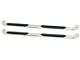 Platinum 4-Inch Oval Side Step Bars; Stainless Steel (15-19 Sierra 2500 HD Crew Cab)