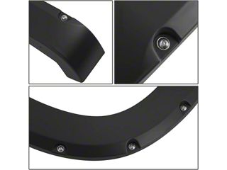 Black Paintable Pocket Bolt Fender Flares For 2007-2013 GMC Sierra 1500/2500/3500