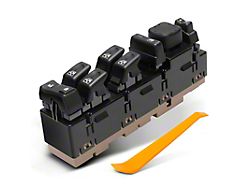 Power Window Switch; Front Driver Side (03-06 Sierra 2500 HD w/o Power Folding Mirrors)
