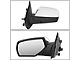 Powered Heated Towing Mirror; Driver Side; Chrome (15-19 Sierra 2500 HD)