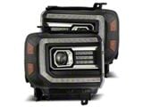 PRO-Series Projector Headlights; Black Housing; Clear Lens (15-19 Sierra 2500 HD)