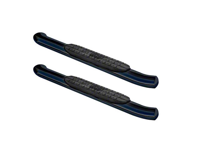 Pro Traxx 4-Inch Oval Side Step Bars; Black (07-14 Sierra 2500 HD Regular Cab)