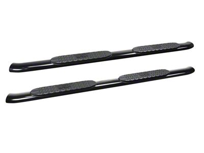 Pro Traxx 4-Inch Oval Side Step Bars; Black (20-25 Sierra 2500 HD Double Cab)