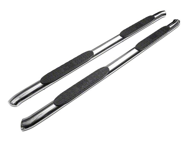 Pro Traxx 4-Inch Oval Side Step Bars; Stainless Steel (20-24 Sierra 2500 HD Crew Cab)