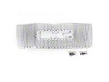 Putco Punch Design Upper Overlay Grille; Polished (07-10 Sierra 2500 HD)