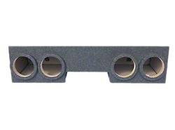 Quad 8-Inch Front Firing Subwoofer Box; Carpeted (01-06 Sierra 2500 HD Extended Cab)