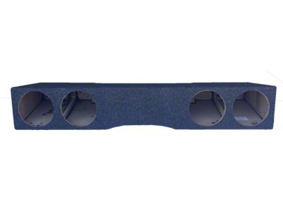 Quad 8-Inch Front Firing Subwoofer Box; Carpeted (07-14 Sierra 2500 HD Crew Cab)