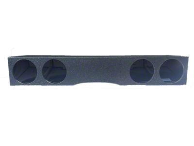 Quad 8-Inch Front Firing Subwoofer Box; Poly Coated (07-14 Sierra 2500 HD Crew Cab)