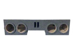 Quad 8-Inch Ported Front Firing Subwoofer Box; Carpeted (01-06 Sierra 2500 HD Extended Cab)