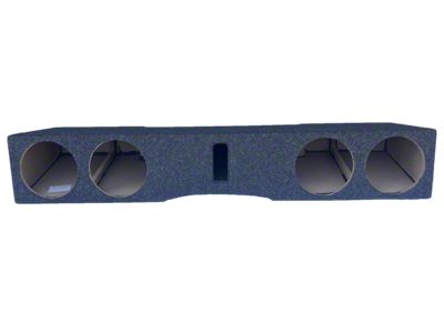 Quad 8-Inch Ported Front Firing Subwoofer Box; Carpeted (07-14 Sierra 2500 HD Crew Cab)