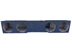 Quad 8-Inch Ported Front Firing Subwoofer Box; Carpeted (15-19 Sierra 2500 HD Crew Cab)