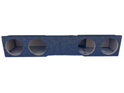 Quad 8-Inch Ported Front Firing Subwoofer Box; Carpeted (15-19 Sierra 2500 HD Crew Cab)