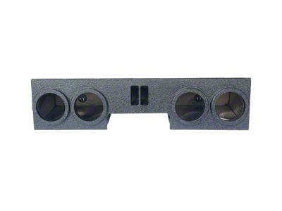 Quad 8-Inch Ported Front Firing Subwoofer Box; Poly Coated (01-06 Sierra 2500 HD Extended Cab)