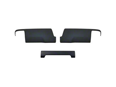 Rear Bumper Cover; Armor Coated (15-19 Sierra 2500 HD)