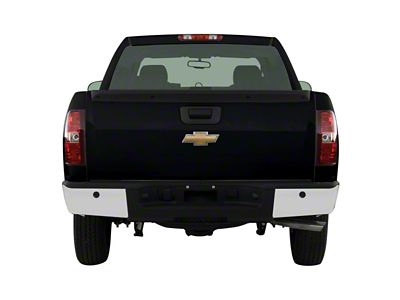 Rear Bumper Cover; Pre-Drilled for Backup Sensors; Gloss White (07-14 Sierra 2500 HD)