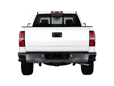 Rear Bumper Cover; Pre-Drilled for Backup Sensors; Paintable ABS (15-19 Sierra 2500 HD)