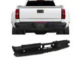 Rear Bumper; Pre-Drilled for Backup Sensors; Black (15-19 Sierra 2500 HD w/ Hitch Draw Bar)