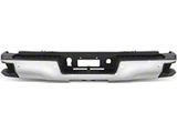 Rear Bumper; Pre-Drilled for Backup Sensors; Chrome (15-19 Sierra 2500 HD w/ Hitch Draw Bar)
