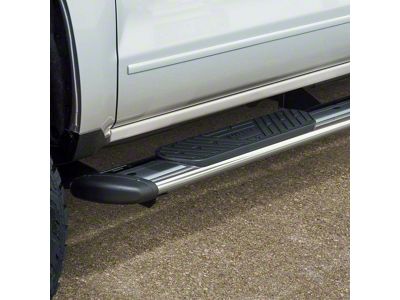Regal 7-Inch Wheel-to-Wheel Oval Side Step Bars; Polished Stainless (20-25 Sierra 2500 HD Regular Cab)