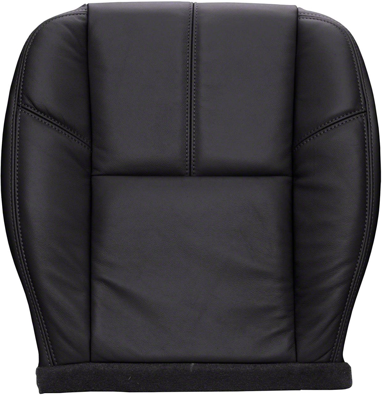 thumbnail image 2 of US Auto Nation Driver Bottom Leather Seat Cover For 2007-2010 GMC Sierra 2500 - Ebony Black 2 of 3