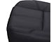 Replacement Bucket Seat Bottom Cover; Driver Side; Ebony/Black Leather (07-14 Sierra 2500 HD w/ Non-Ventilated Seats)