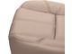 Replacement Bucket Seat Bottom Cover; Driver Side; Light Cashmere/Tan Leather (07-14 Sierra 2500 HD w/ Non-Ventilated Seats)