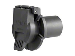 Replacement OE 7-Way RV Blade Socket; Twist-In (07-26 Sierra 2500 HD)