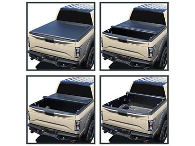 Roll Up Tonneau Cover; Black (20-24 Sierra 2500 HD w/ 6.90-Foot Standard Box)