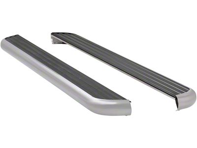 MegaStep 6.50-Inch Wheel-to-Wheel Running Boards; Body Mount; Polished Stainless (07-13 Sierra 2500 HD Extended Cab w/ 6.50-Foot Standard Box)
