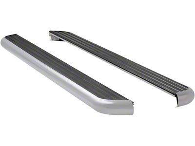 MegaStep 6.50-Inch Wheel-to-Wheel Running Boards; Polished Stainless (15-19 Sierra 2500 HD Double Cab w/ 8-Foot Long Box, Crew Cab w/ 6.50-Foot Standard Box)