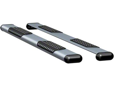 O-Mega II 6-Inch Oval Side Step Bars; Body Mount; Silver (07-13 Sierra 2500 HD Extended Cab)